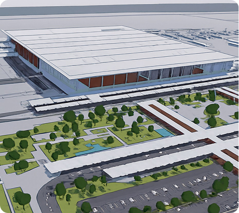 Delivered a scalable greenfield airport vision supported by ISO-aligned digital workflows and automated model governance.